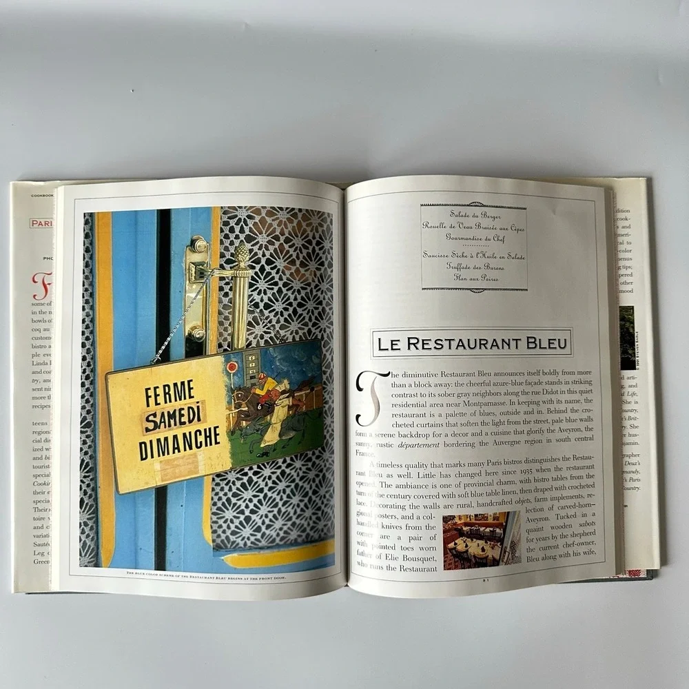 Paris Bistro‎ Cooking Dannenberg 1991 Hardcover First Edition Clarkson Potter VG